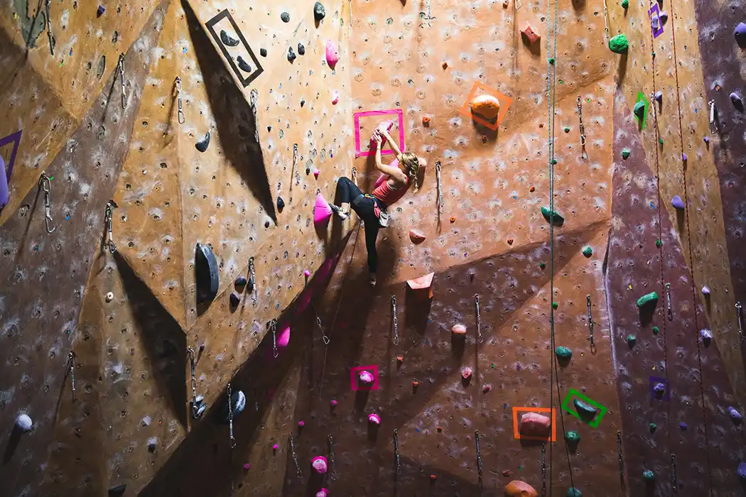 Distance climbing shot