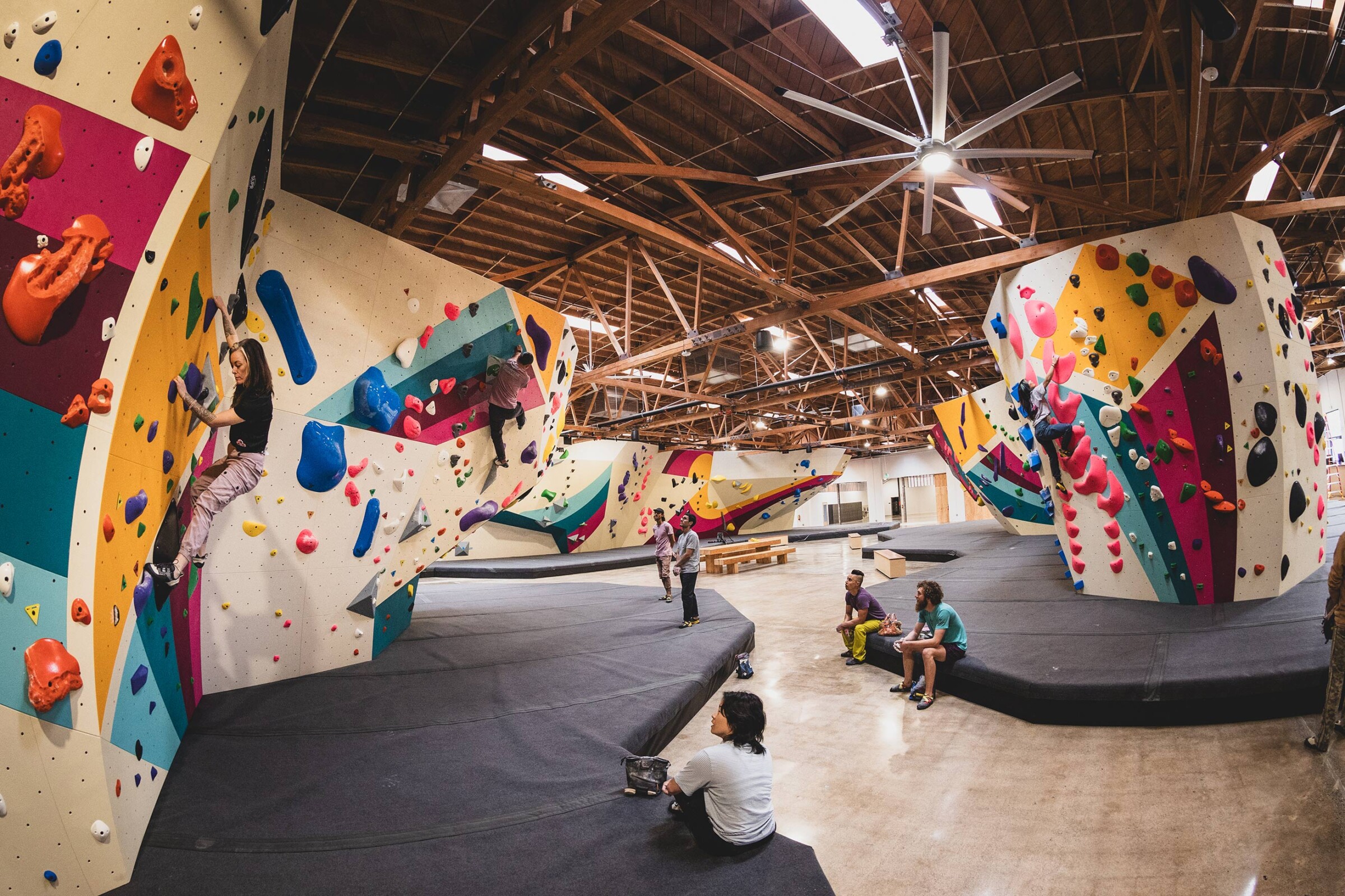bouldering at Hyperion