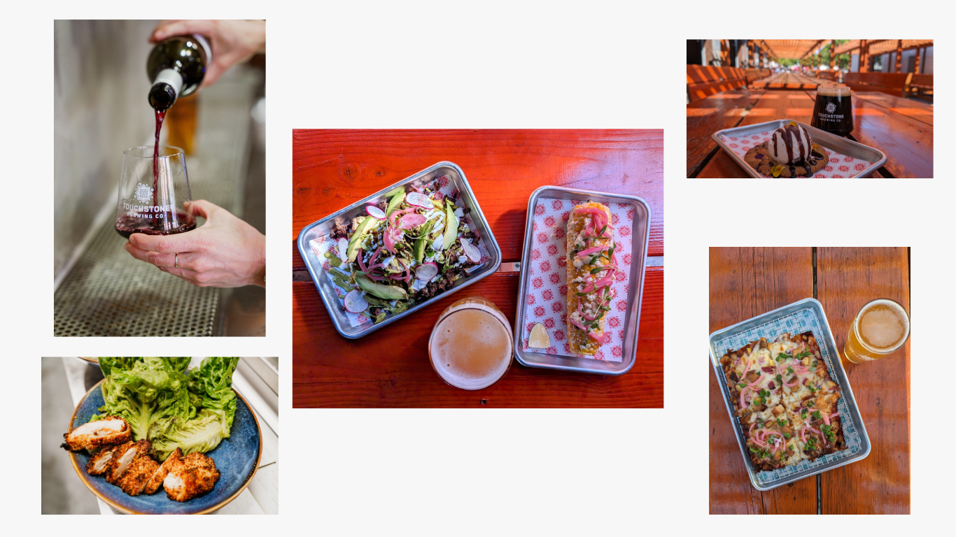 Different food items at Pintworks
