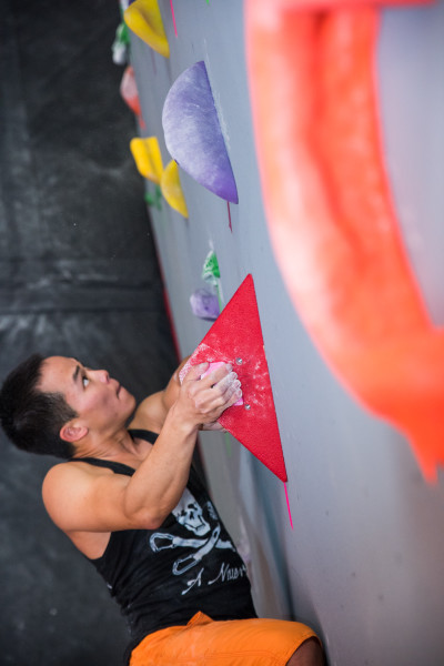 Dustin Glasner Cal Climbing comp climbing