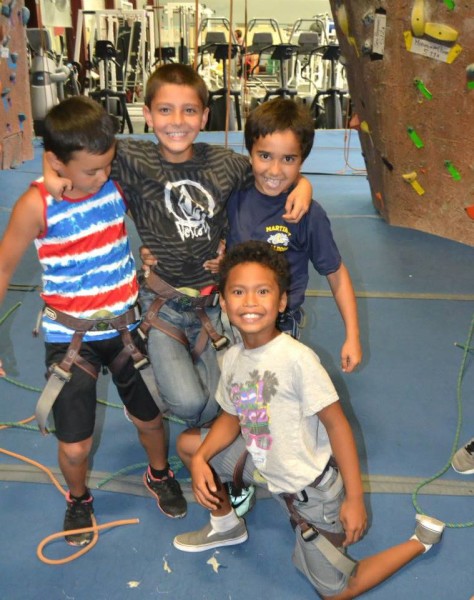 Kids Climbing at Diablo Rock Gym