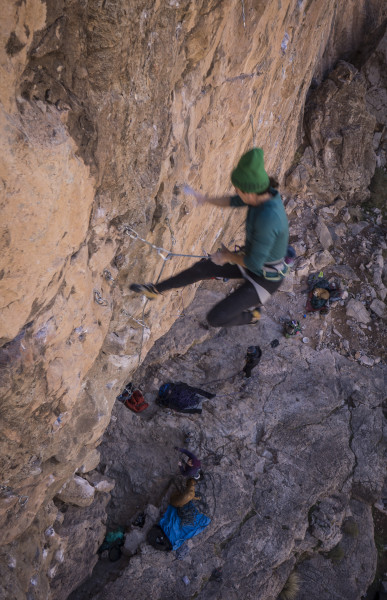 Brittany Griffith, Virgin River Gorge, sport climbing, Fall of Man