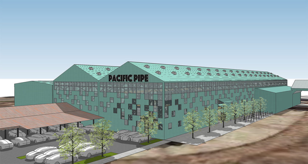 Exterior rendering of Touchstone Climbing Pacific Pipe