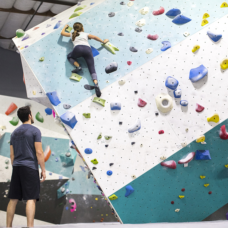 Kid Bouldering