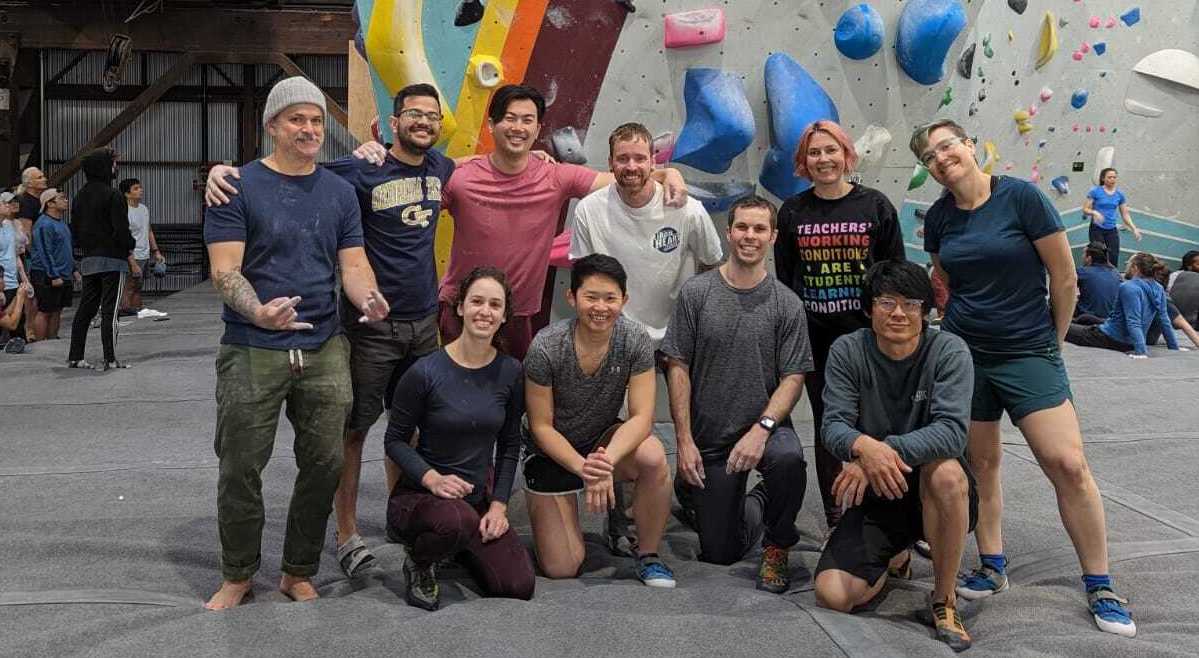 ASL group posing for pic at Pac Pipe gym