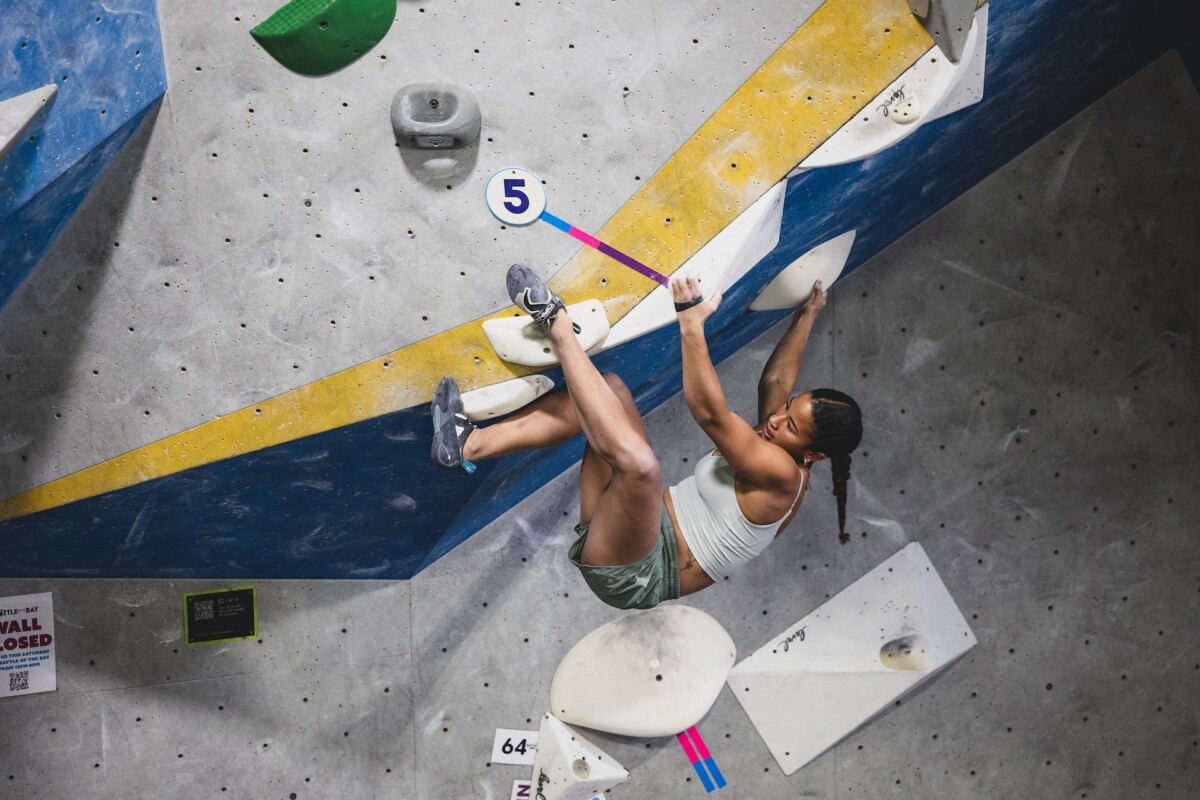 Climber on the wall