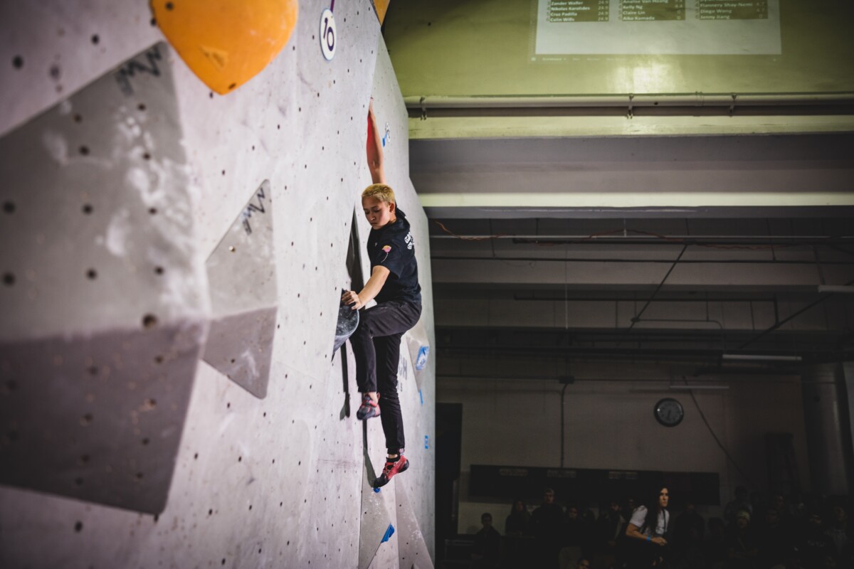 Climber on the wall