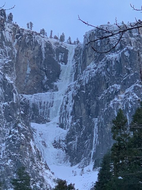 Widow's Tears ice climb, photo by Eliza Kerr
