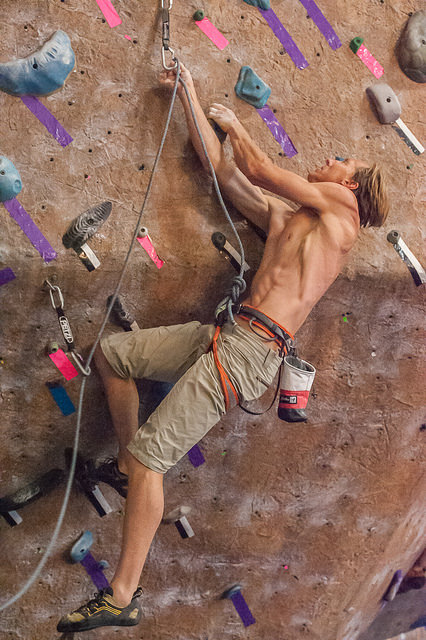 Hans Florine at Diablo Rock Gym