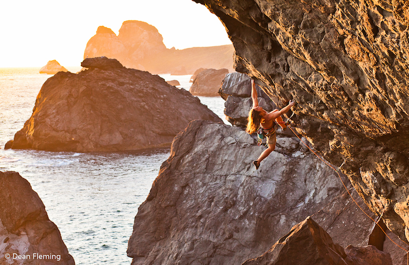 Austin Schuler climbing Doggy Style 5.13b