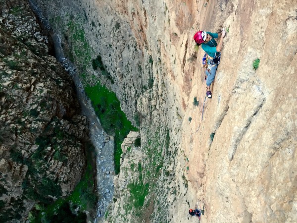 Les Rivieres Pourpres, Taghia gorge, Atlas Mountains climbing,