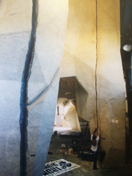 indoor crack climbing, climbing gym construction,