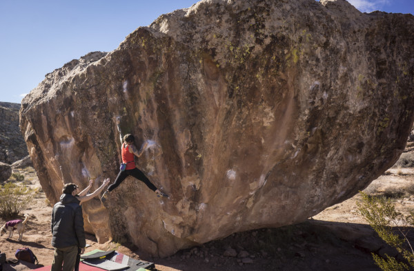 Kim Groebner, Moe's Valley, Bouldering