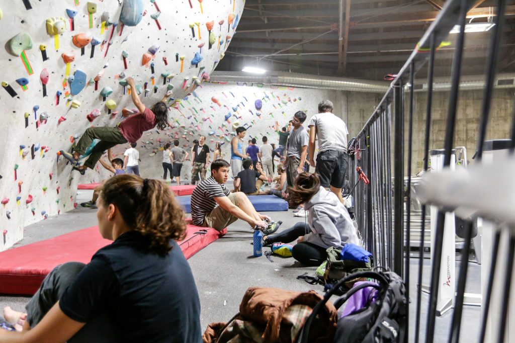 Bouldering at The Studio Climbing