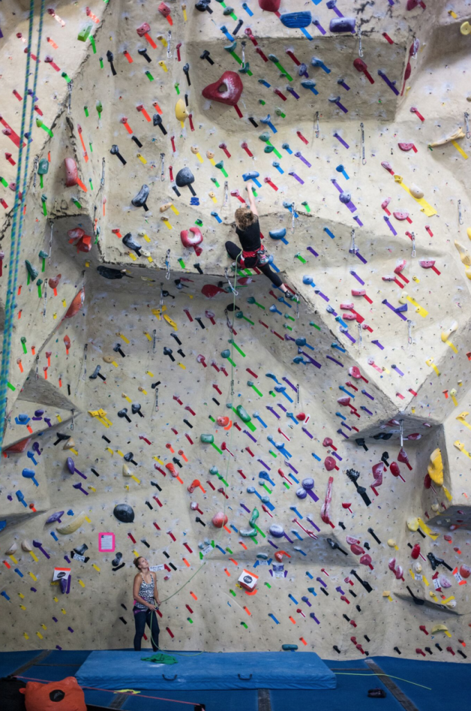 Lead Climbing at Touchstone Climbing