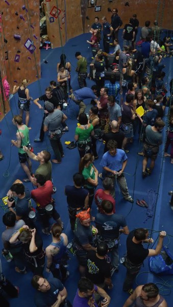 Hundreds of climbers came out to enjoy the comp